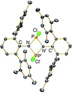 Graphical abstract: Synthesis of sterically encumbered 2,4-bis-m-terphenyl-1,3-dichloro-2,4-cyclo-dipnictadiazanes [m-TerNPnCl]2, (Pn = P, As)