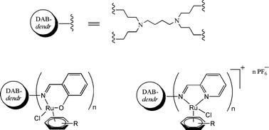 Graphical abstract: Antiproliferative activity of chelating N,O- and N,N-ruthenium(ii) arene functionalised poly(propyleneimine) dendrimer scaffolds