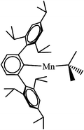 Graphical abstract: Terphenyl substituted derivatives of manganese(ii): distorted geometries and resistance to elimination