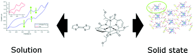 Graphical abstract: TTF salts of optically pure cobalt pyridine amidates; detection of soluble assemblies with stoichiometry corresponding to the solid state