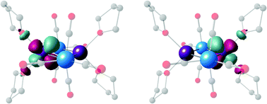 Graphical abstract: Exchange coupling through diamagnetic [Fe(CO)4]2− bridging ligands in a xenophilic cluster