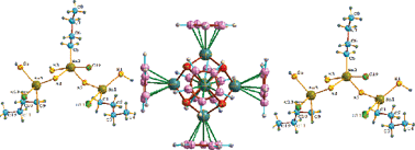 Graphical abstract: Synthesis and structural studies of an electron deficient hexatitanium cluster dication stabilized by novel tritin anions