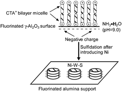 Graphical abstract: A novel approach for modulating the morphology of supported metal nanoparticles in hydrodesulfurization catalysts