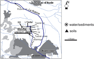 Graphical abstract: Isotopic evidence of natural uranium and spent fuel uranium releases into the environment