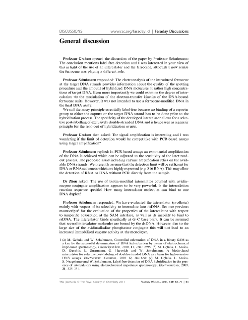 General Discussion Faraday Discussions Rsc Publishing
