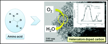 Graphical abstract: Heteroatom doped carbons prepared by the pyrolysis of bio-derived amino acids as highly active catalysts for oxygen electro-reduction reactions