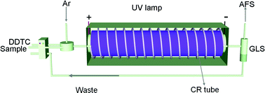 Graphical abstract: On-line preconcentration and in situ photochemical vapor generation in coiled reactor for speciation analysis of mercury and methylmercury by atomic fluorescence spectrometry