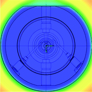 Graphical abstract: Numerical simulations of gas flows through an open, non-contact cell for LA-ICP-MS