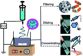 Graphical abstract: Biochemically active hydrosol as a means of collecting electrospun microcapsules for drug delivery