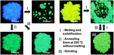 Graphical abstract: Polymorphic and mechanochromic luminescence modulation in the highly emissive dicyanodistyrylbenzene crystal: secondary bonding interaction in molecular stacking assembly