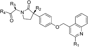 Graphical abstract: Design, synthesis and biological evaluation of γ-lactam hydroxamate based TACE inhibitors