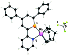 Graphical abstract: 2-(2′-Pyridyl)-4,6-diphenylphosphinine versus 2-(2′-pyridyl)-4,6-diphenylpyridine: an evaluation of their coordination chemistry towards Rh(i)