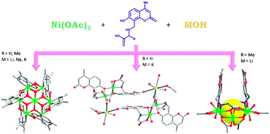 Graphical abstract: Alkali metal ion directed self-assembled Ni(ii) molecular clusters