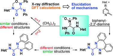 Graphical abstract: Mechanisms of reactions conducted on α-amido-α-aminonitrones, determined based on the structures of their crystalline products and DFT calculations