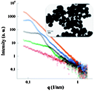 Graphical abstract: Monitoring early stages of silver particle formation in a polymer solution by in situ and time resolved small angle X-ray scattering