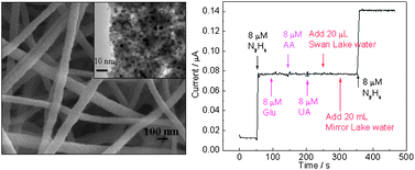 Graphical abstract: Preparation of TiO2–Pt hybrid nanofibers and their application for sensitive hydrazine detection