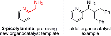 Graphical abstract: Picolylamine as an organocatalyst template for highly diastereo- and enantioselective aqueous aldol reactions