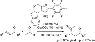 Graphical abstract: N-Heterocyclic carbene-catalysed intermolecular Stetter reactions of acetaldehyde