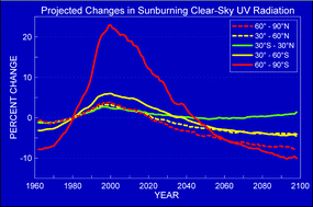 Graphical abstract: Ozone depletion and climate change: impacts on UV radiation