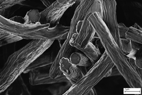 Graphical abstract: Microscopic and spectroscopic studies of thermally enhanced electrospun PMMA micro- and nanofibers