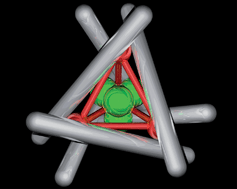 Graphical abstract: Unprecedented encapsulation of a [FeIIICl4]− anion in a cationic [FeII4L6]8+ tetrahedral cage derived from 5,5′′′-dimethyl-2,2′:5′,5′′:2′′,2′′′-quaterpyridine