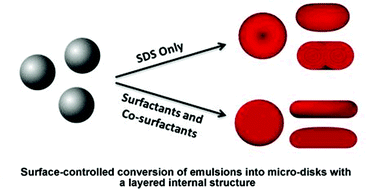 Graphical abstract: Surface-controlled shape design of discotic micro-particles