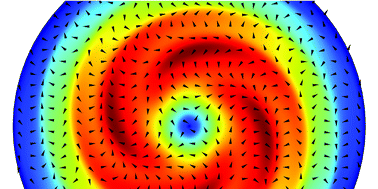 Graphical abstract: Vortex flow in free-standing smectic C films driven by elastic distortions