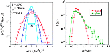 Graphical abstract: Spatially heterogeneous dynamics in a thermosensitive soft suspension before and after the glass transition