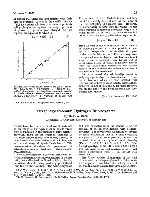 Tetraphenylarsonium hydrogen dithiocyanate