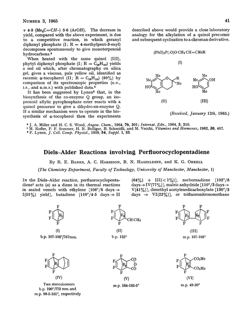 Diels–Alder reactions involving perfluorocyclopentadiene