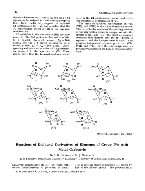 Reactions of dialkynyl derivatives of elements of group IVB with metal carbonyls