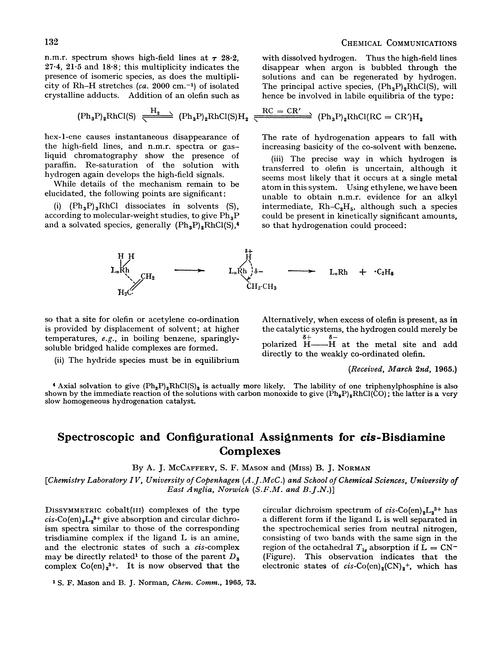 Spectroscopic and configurational assignments for cis-bisdiamine complexes