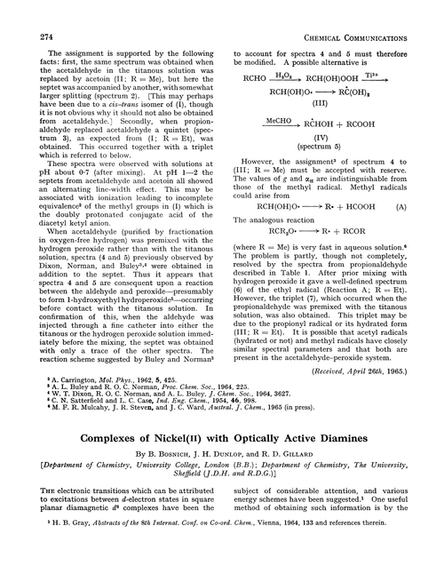 Complexes of nickel(II) with optically active diamines