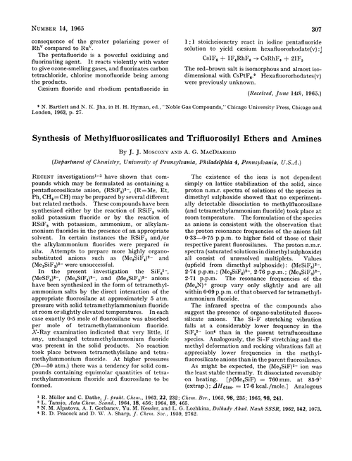 Synthesis of methylfluorosilicates and trifluorosilyl ethers and amines