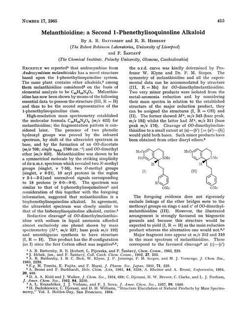 Melanthioidine: a second 1-phenethylisoquinoline alkaloid