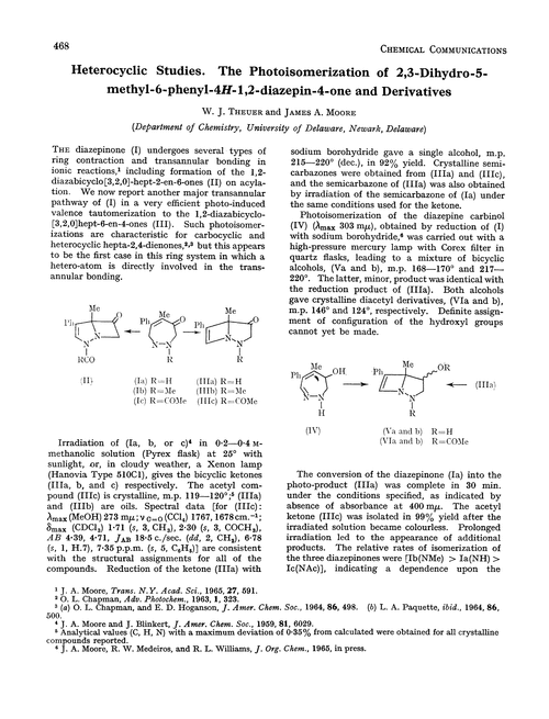 Heterocyclic Studies The Photoisomerization Of 2 3 Dihydro 5 Methyl 6 Phenyl 4h 1 2 Diazepin 4 One And Derivatives Chemical Communications London Rsc Publishing
