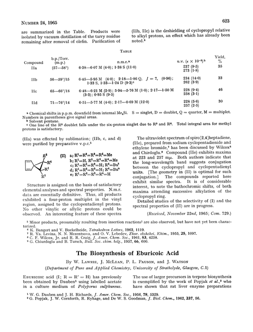 The biosynthesis of eburicoic acid