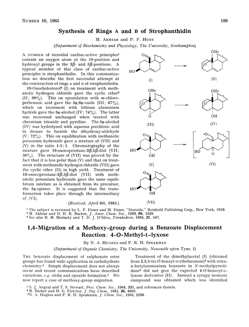 1,4-Migration of a methoxy-group during a benzoate displacement reaction: 4-O-methyl-L-lyxose