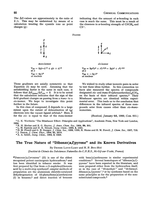 The True Nature Of Dibenzo A L Pyrene And Its Known Derivatives Chemical Communications London Rsc Publishing