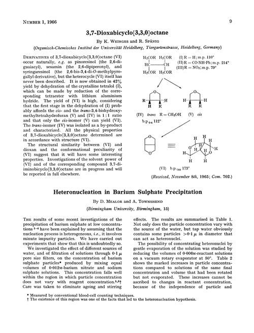Heteronucleation in barium sulphate precipitation