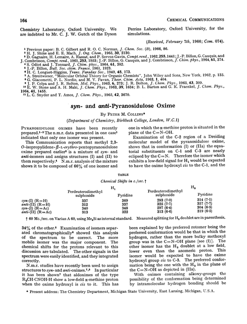 syn- and anti-Pyransidulose oxime