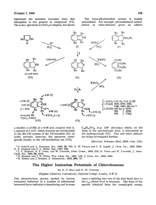 The higher ionization potentials of chlorobenzene