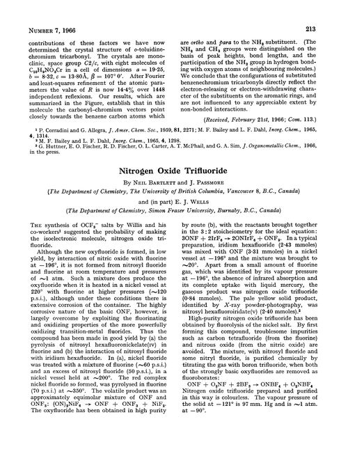 Nitrogen oxide trifluoride