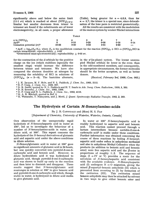 The hydrolysis of certain N-benzoylamino-acids