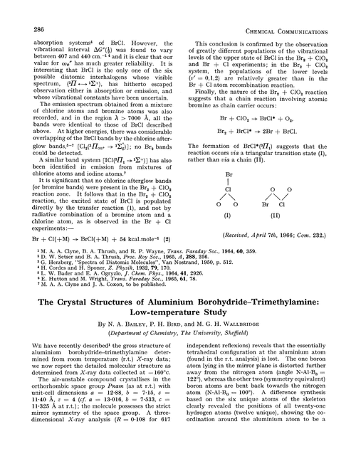The crystal structures of aluminium borohydride–trimethylamine: low-temperature study
