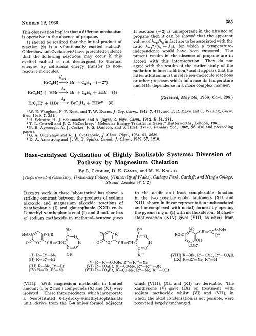 Base-catalysed cyclisation of highly enolisable systems: diversion of pathway by magnesium chelation