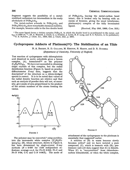 Cyclopropane adducts of platinum(IV): the stabilisation of an ylide