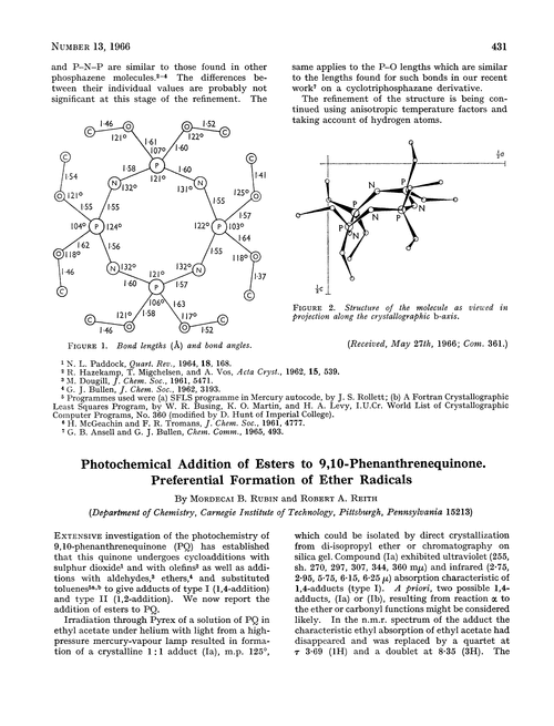Photochemical addition of esters to 9,10-phenanthrenequinone. Preferential formation of ether radicals