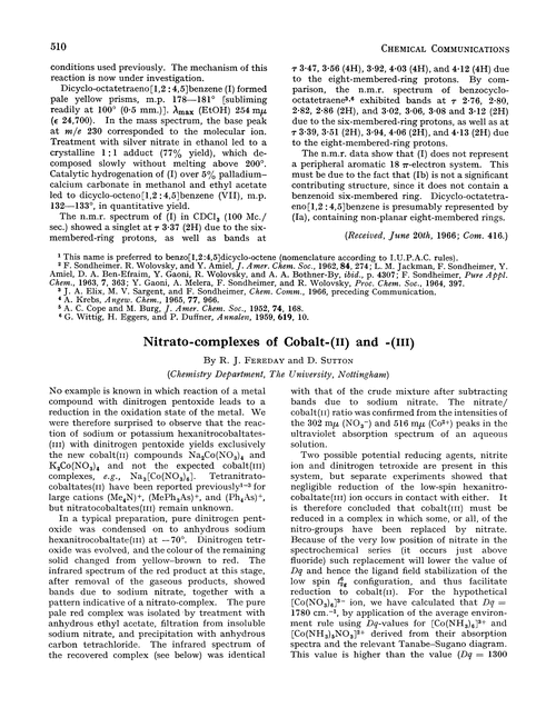 Nitrato-complexes of cobalt-(II) and -(III)