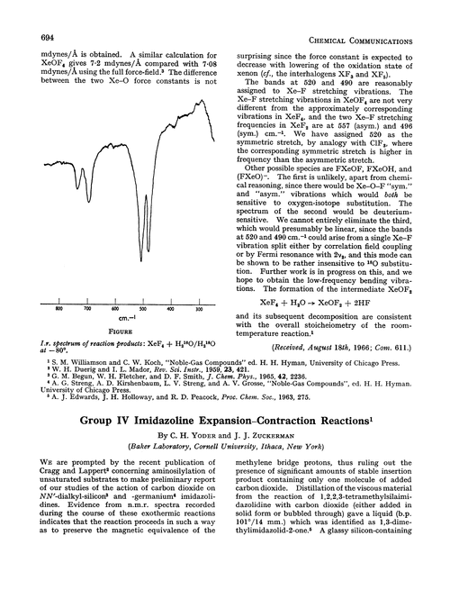 Group IV imidazoline expansion–contraction reactions
